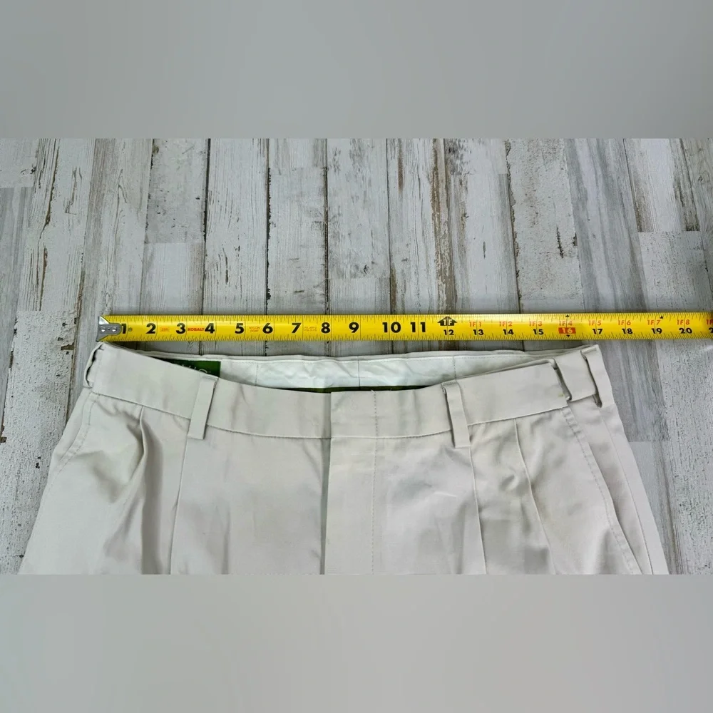 Orvis Pants Mens 34x30 Pleated Golf Straight Leg Casual Cream - Picture 7 of 11